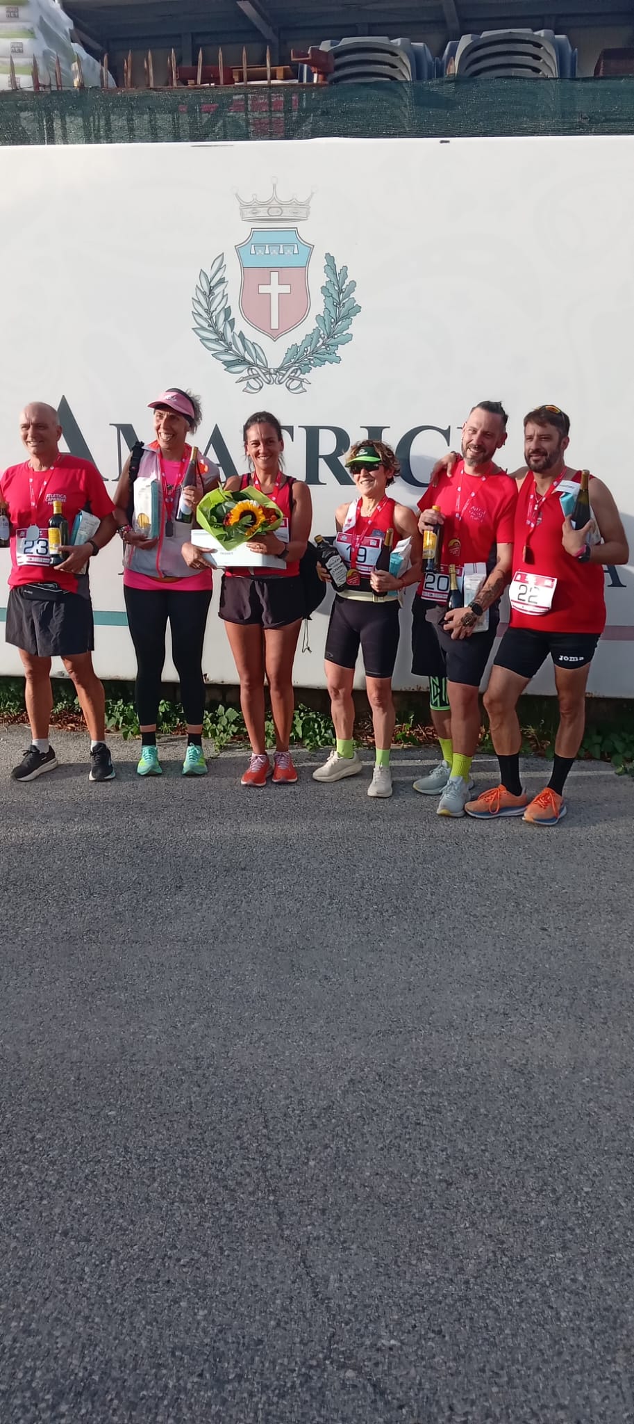Il gruppo ad Amatrice