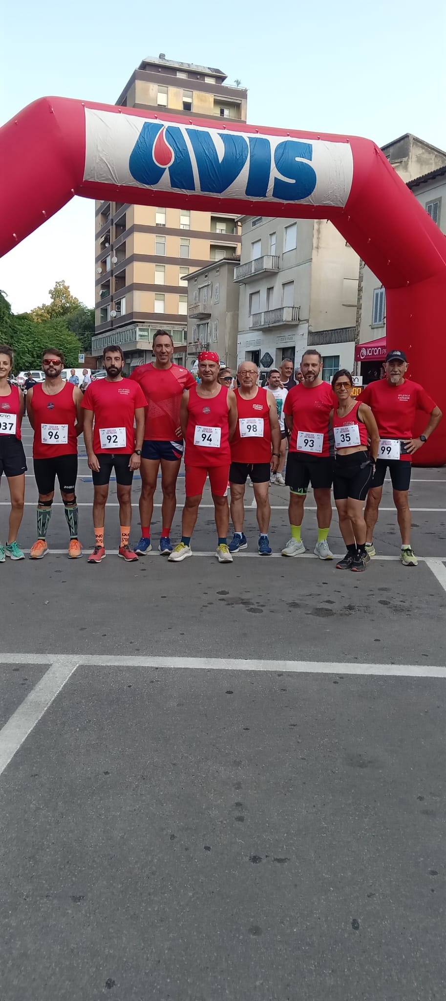 I "Capannesi " prima del via a Magione
