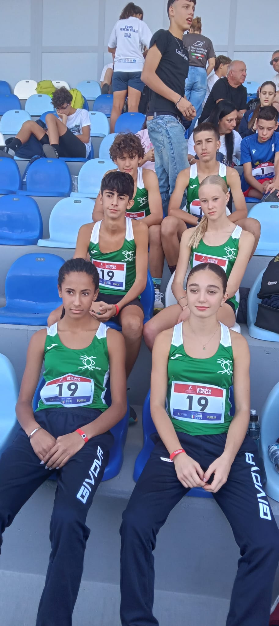 La rappresentativa Umbra al Trofeo Coni, la prima a sinistra è Angel Maschera e il secondo sempre a sin. è Alessio Frattegiani